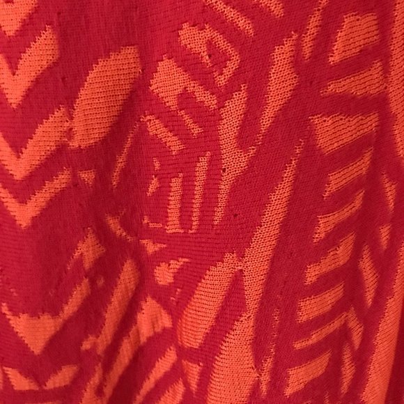 Pepa Pombo Vibrant Orange & Red Knit Jacket - Picture 6 of 9